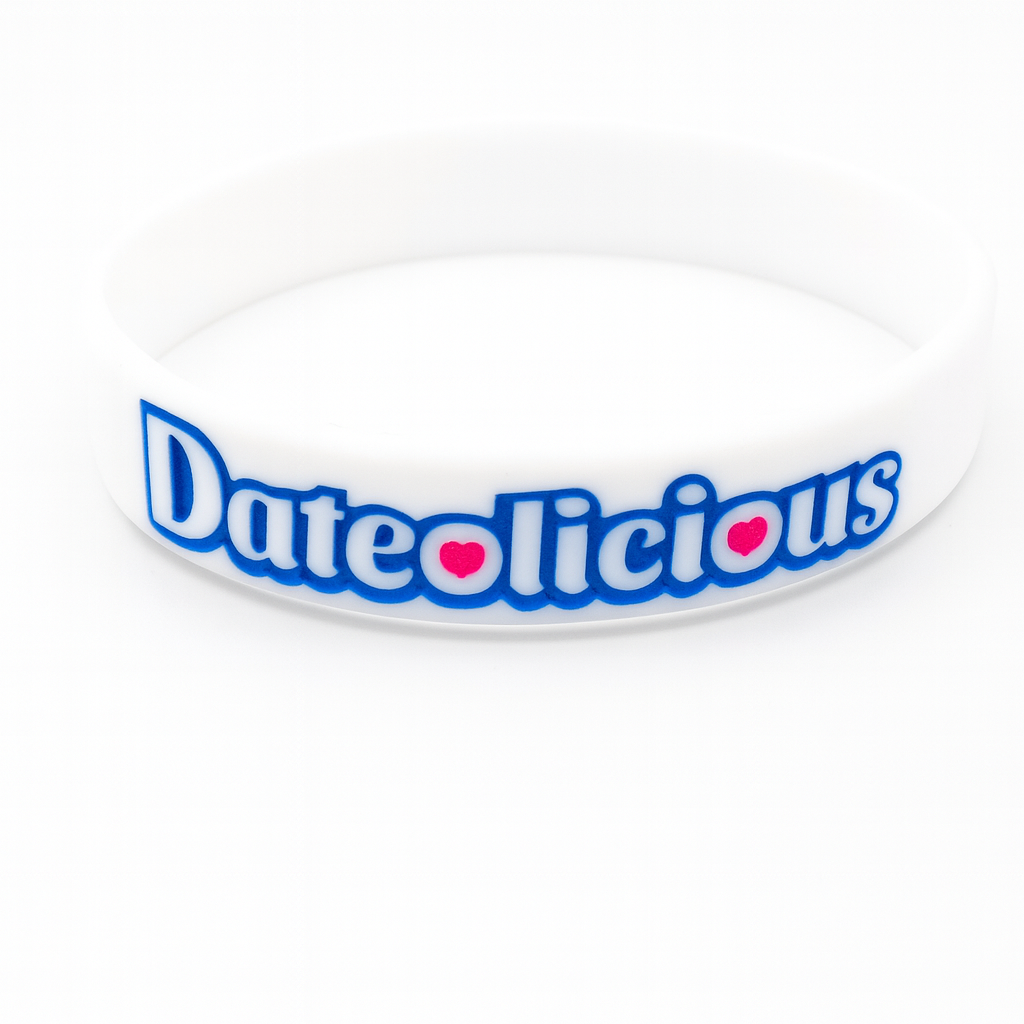DATEOLICIOUS™ White Wristband